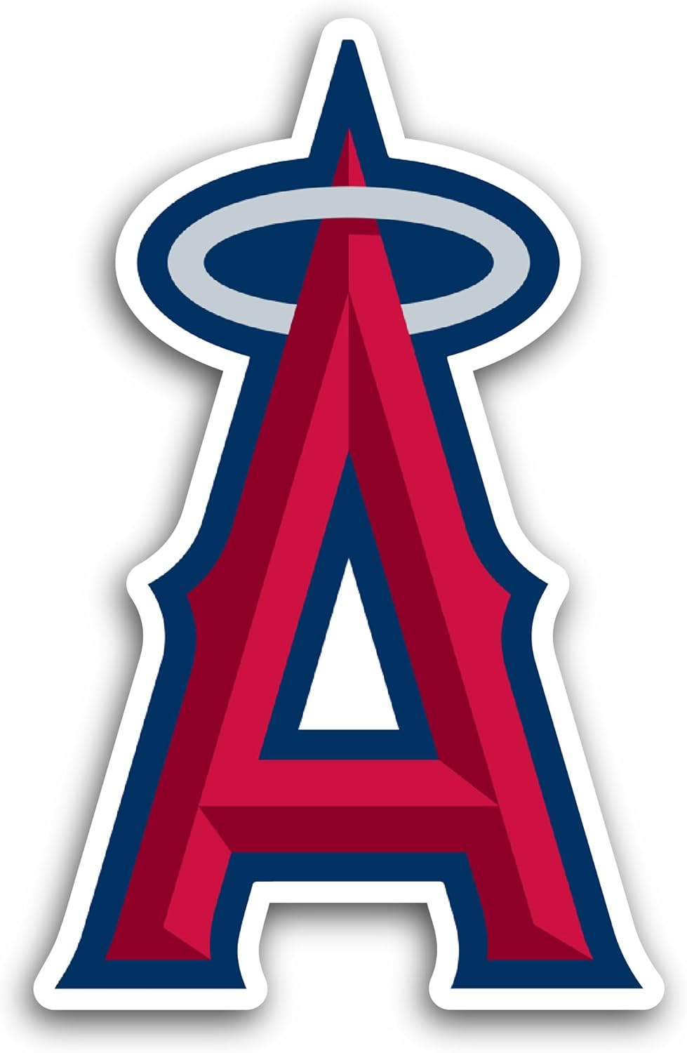 2 (Pieces) 3" and 5" L0s Angeles Angels Sticker, Waterproof Vinyl Decals for Many Purpose Like Cars, Trucks, Laptops, Phones, Windows and More