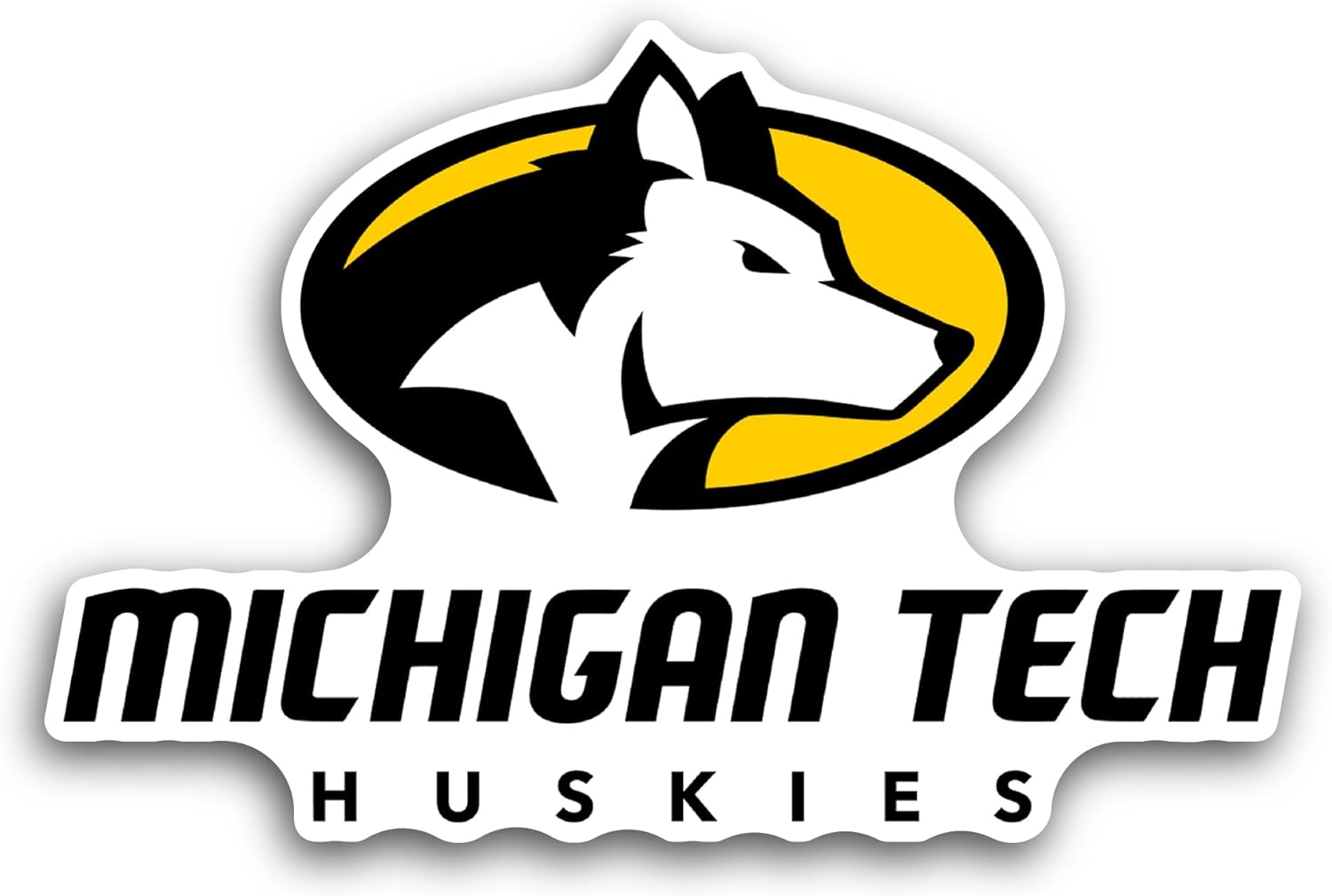 2 (Pieces) 3" and 5" Mich1gan Tech Sticker, Waterproof Vinyl Decals for Many Purpose Like Cars, Trucks, Laptops, Phones, Windows and More