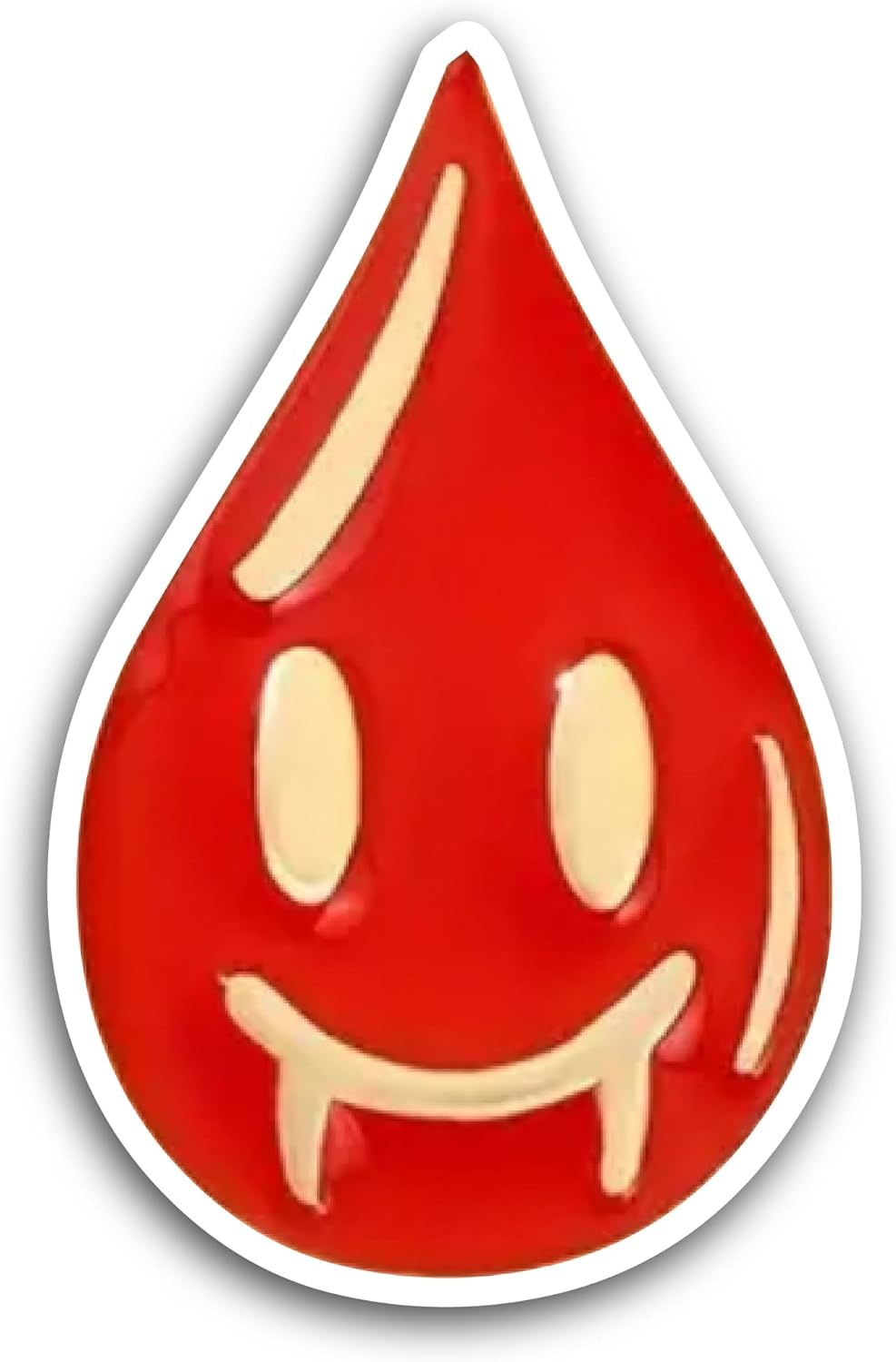 2 (Pieces) 3" and 5" Blood Drop Sticker, Waterproof Vinyl Decals for Many Purpose Like Cars, Trucks, Laptops, Phones, Windows and More