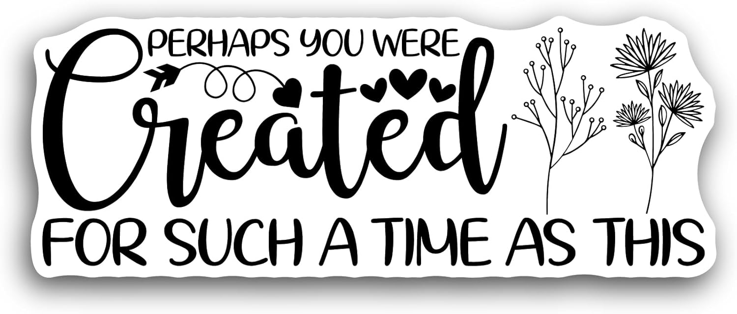 2 (Pieces) 3" and 5" Perhaps You were Text Sticker, Waterproof Vinyl Decals for Many Purpose Like Cars, Trucks, Laptops, Phones, Windows and More