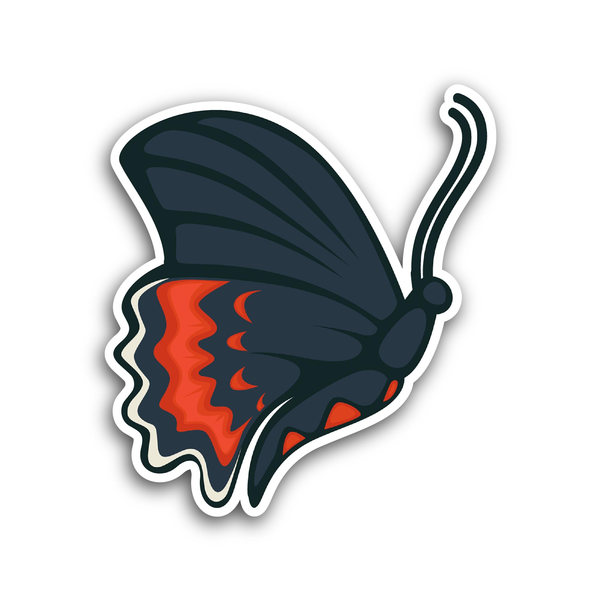 2 (Pieces) 3" and 5" Made in Italy Sticker, Waterproof Vinyl Decals for Many Purpose Like Cars, Truc