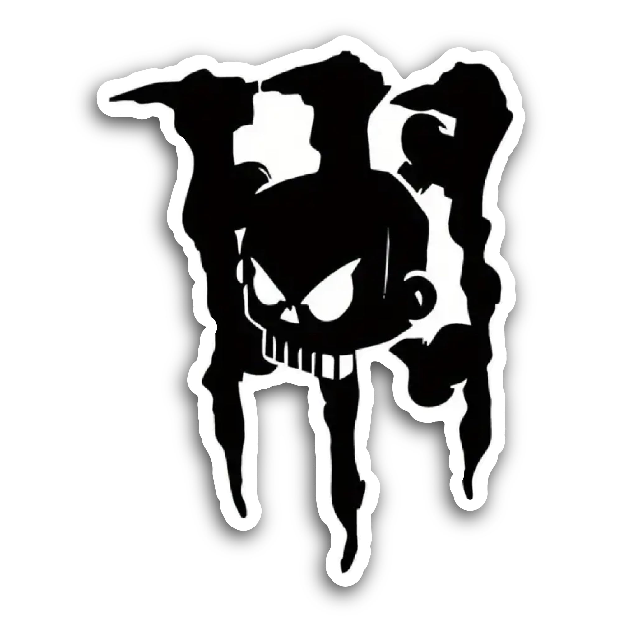 2 (Pieces) 3" and 5" "Man Walking with Backpack Sticker, Waterproof Vinyl Decals for Many Purpose Li