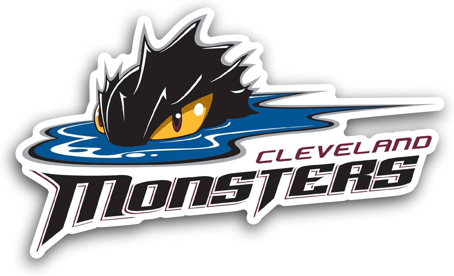 2 (Pieces) 3" and 5" Cleveland M0nsters Sticker, Waterproof Vinyl Decals for Many Purpose Like Cars, Trucks, Laptops, Phones, Windows and More