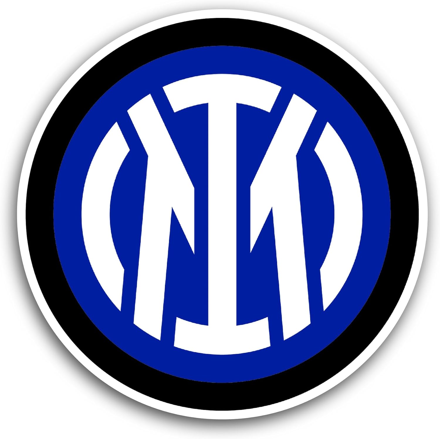 2 (Pieces) 3" and 5" Int3r Milan Sticker, Waterproof Vinyl Decals for Many Purpose Like Cars, Trucks, Laptops, Phones, Windows and More