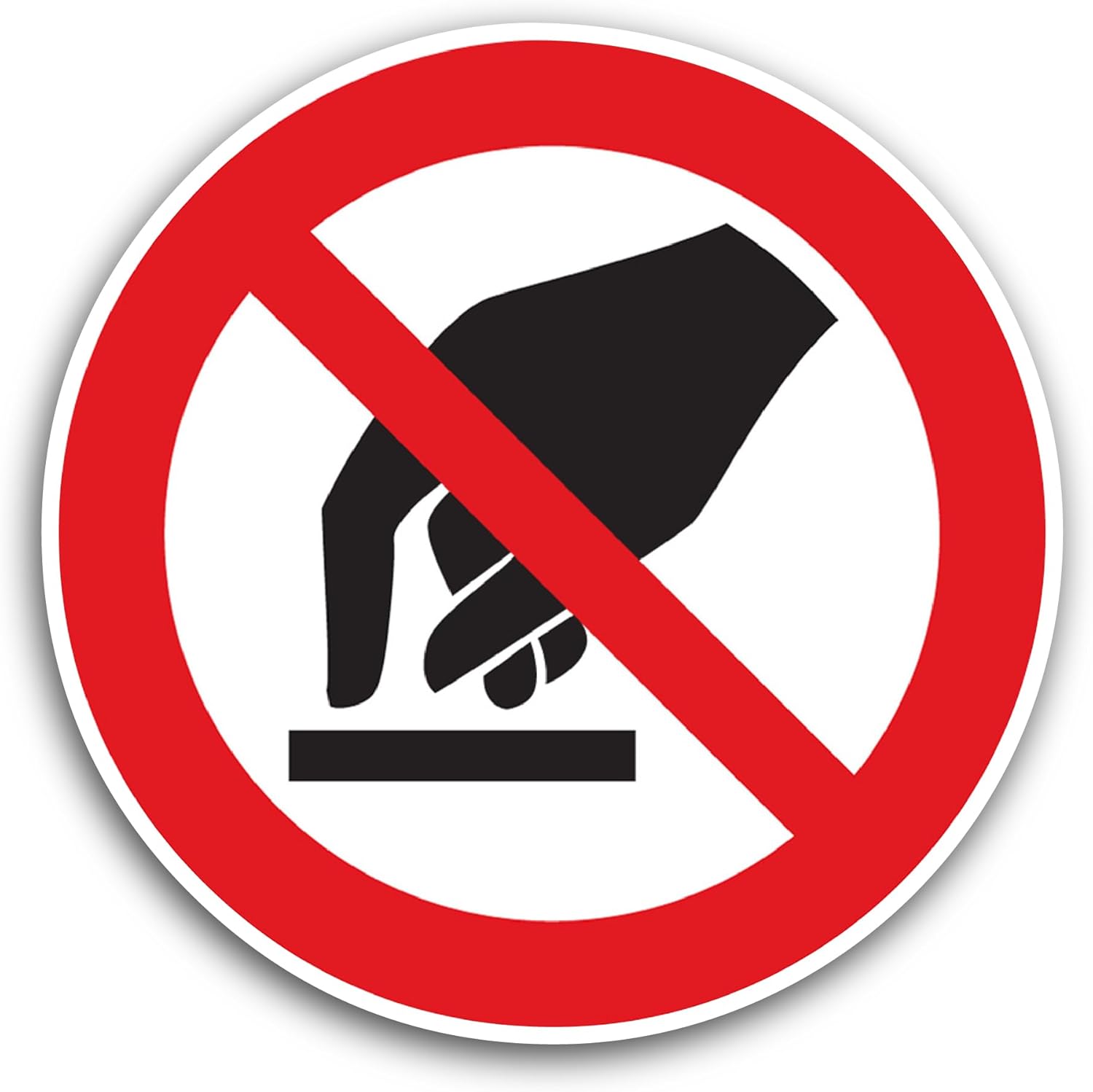 2 (Pieces) 3" and 5" Prohibition Sign Sticker, Waterproof Vinyl Decals for Many Purpose Like Cars, Trucks, Laptops, Phones, Windows and More