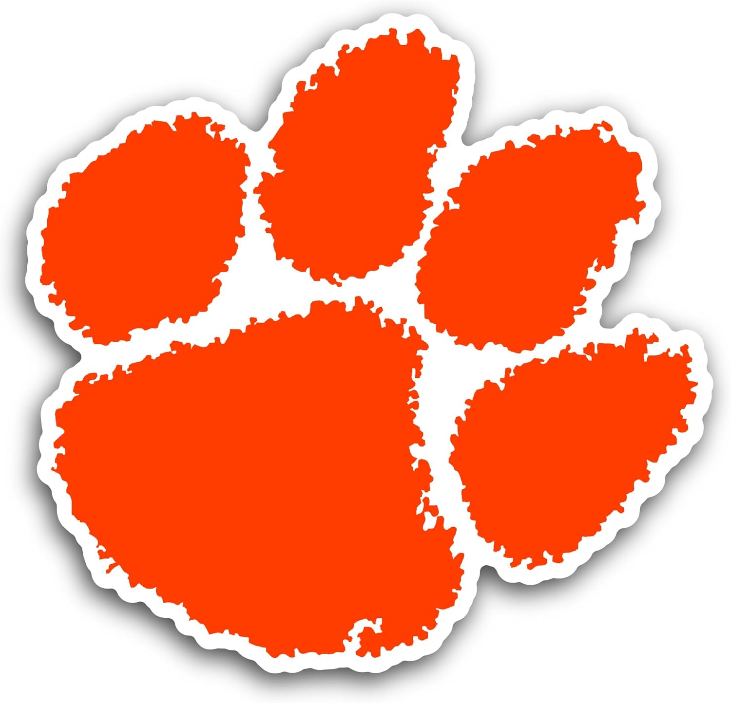 2 (Pieces) 3" and 5" Tiger Paw Sticker, Waterproof Vinyl Decals for Many Purpose Like Cars, Trucks, Laptops, Phones, Windows and More