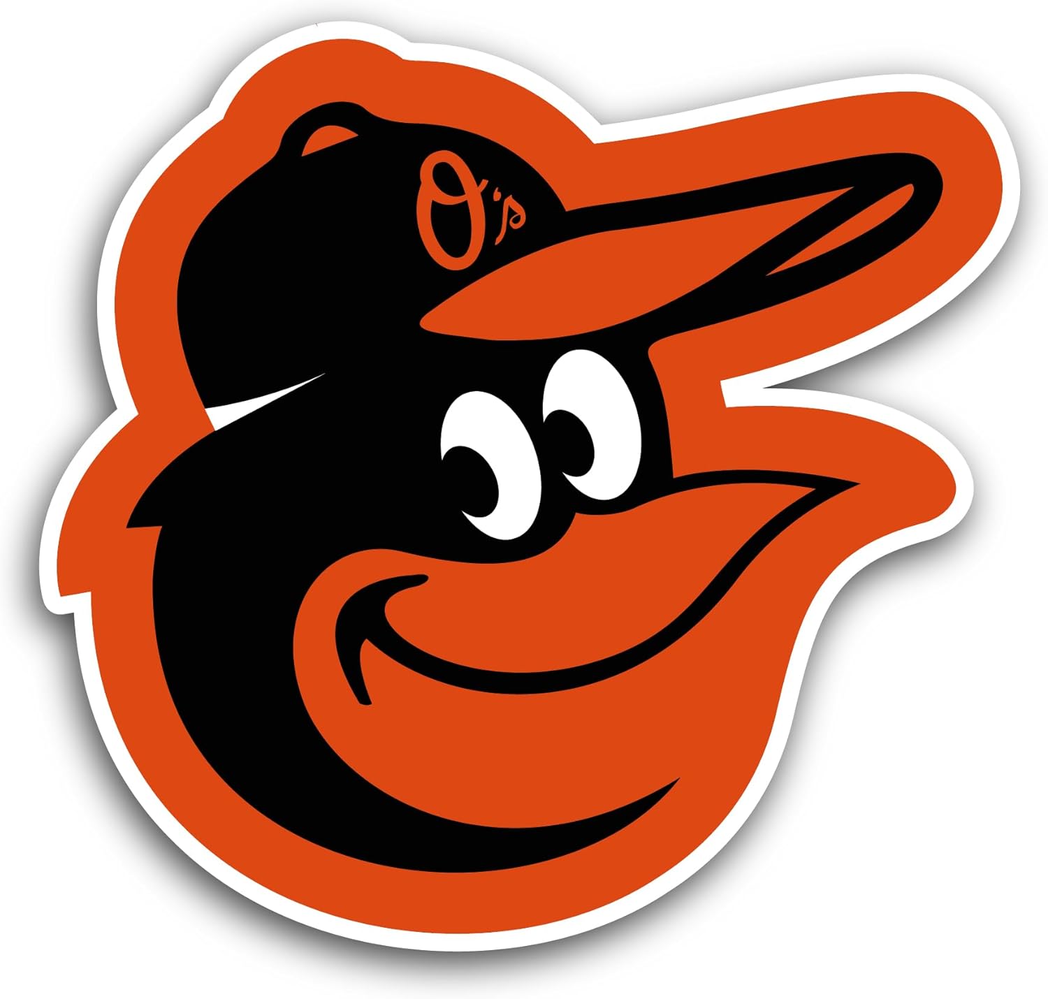 2 (Pieces) 3" and 5" Baltim0re Orioles Sticker, Waterproof Vinyl Decals for Many Purpose Like Cars, Trucks, Laptops, Phones, Windows and More