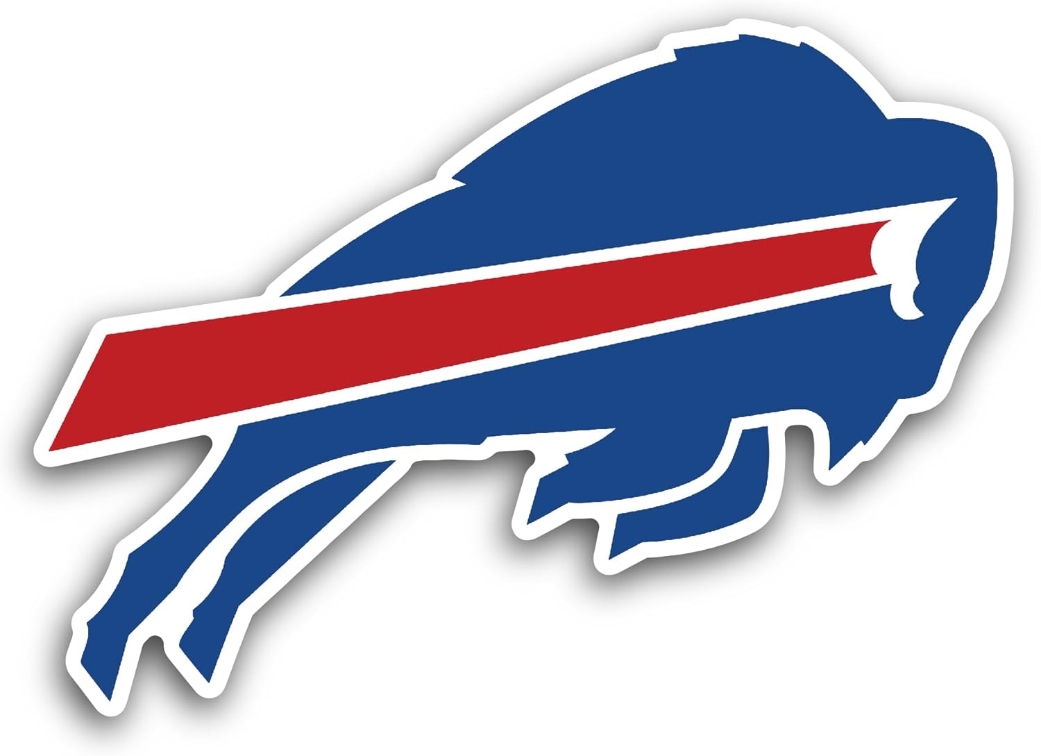 2 (Pieces) 3" and 5" Buffal0 Bills Decal Sticker, Waterproof Vinyl Decals for Many Purpose Like Cars, Trucks, Laptops, Phones, Windows and More