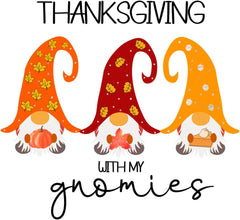 Inspirational Quote Thanks Giving With Me Gnomies Motivational Sticker Vinyl Decal Motivation Stickers- 5