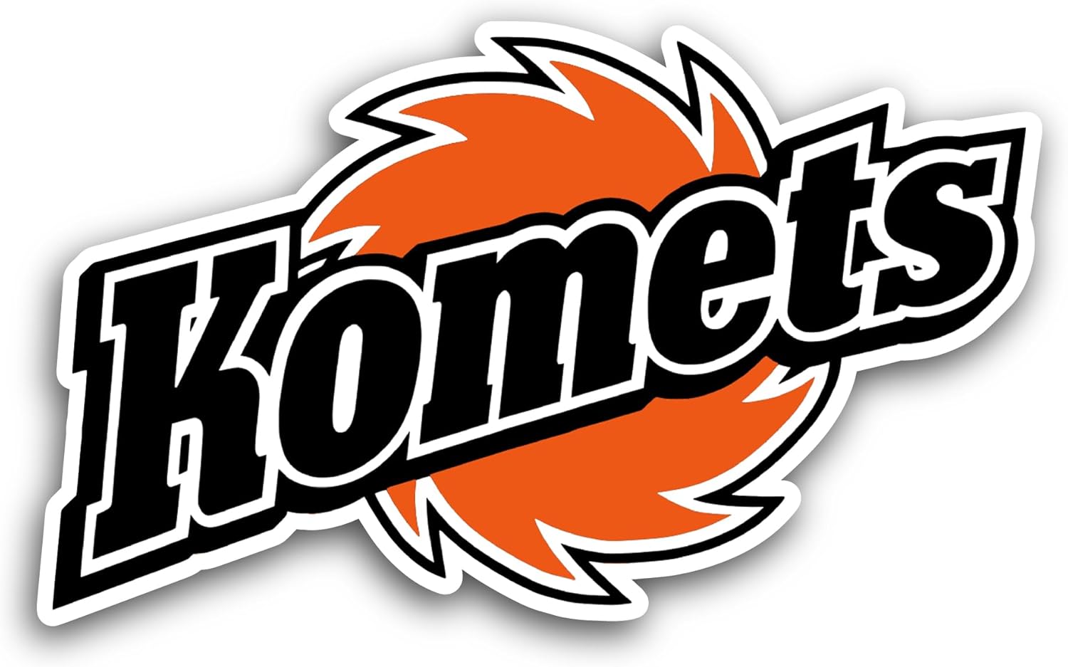 2 (Pieces) 3" and 5" K0mets Sticker, Waterproof Vinyl Decals for Many Purpose Like Cars, Trucks, Laptops, Phones, Windows and More