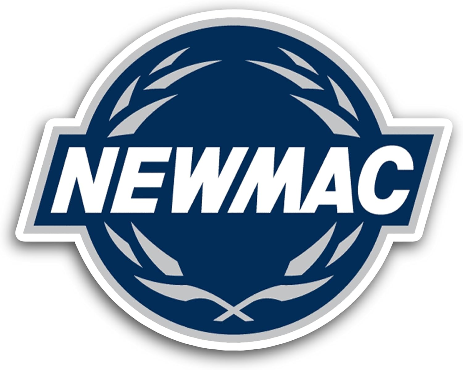 2 (Pieces) 3" and 5" New England W0men's and Men's Athletic Conference Sticker, Waterproof Vinyl Decals for Many Purpose Like Cars, Trucks, Laptops, Phones, Windows and More