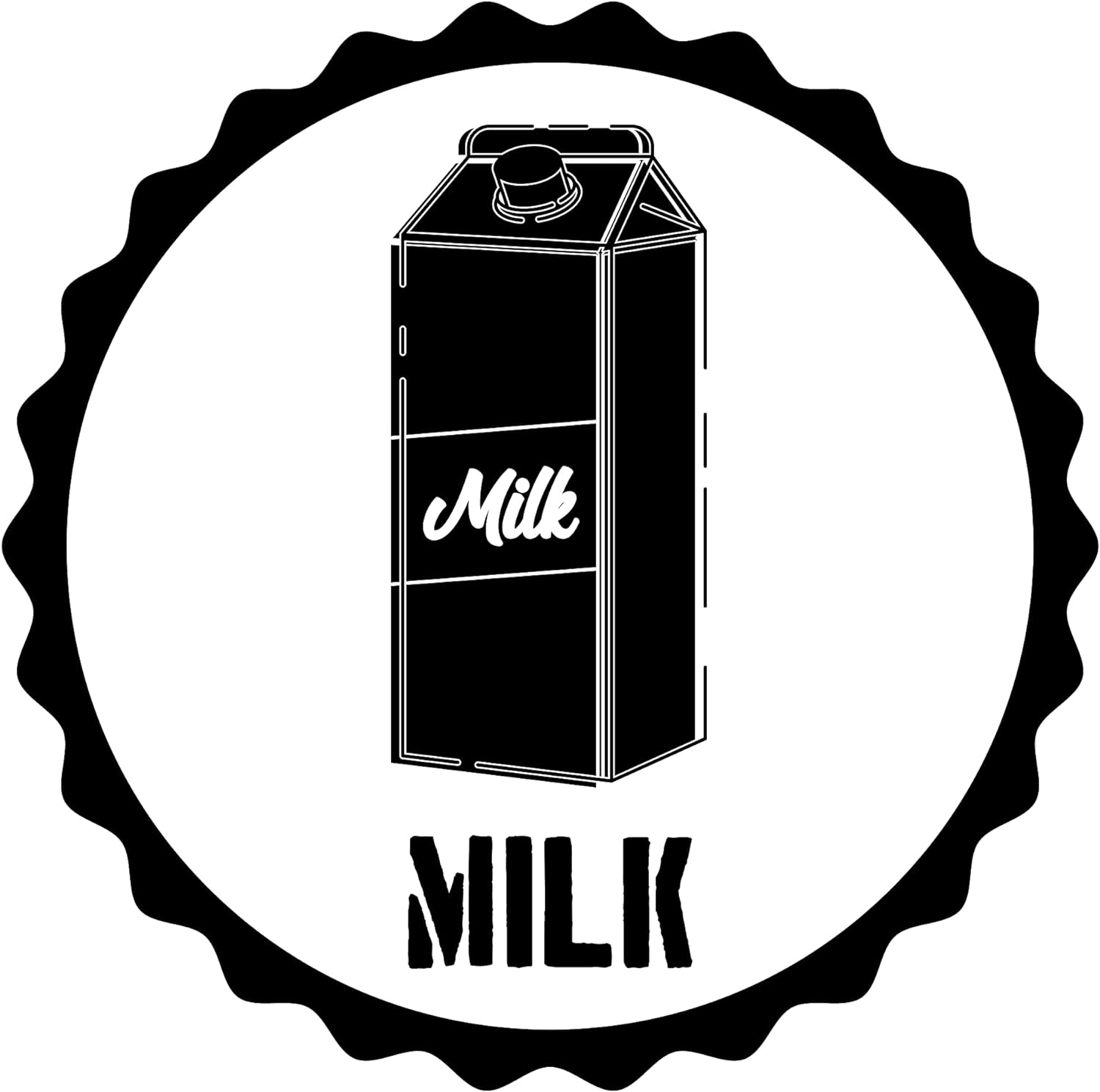 Inspirational Quote Milk Milk Motivational Sticker Vinyl Decal Motivation Stickers- 5" Vinyl Sticker Waterproof