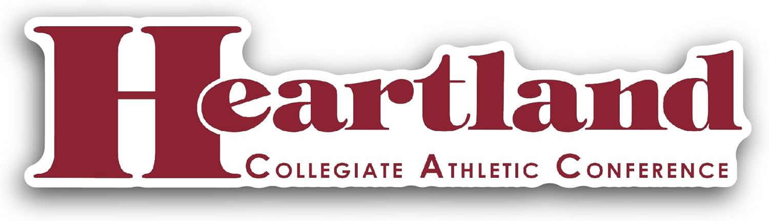 2 (Pieces) 3" and 5" Heartland C0llegiate Athletic Conferenc Sticker, Waterproof Vinyl Decals for Many Purpose Like Cars, Trucks, Laptops, Phones, Windows and More