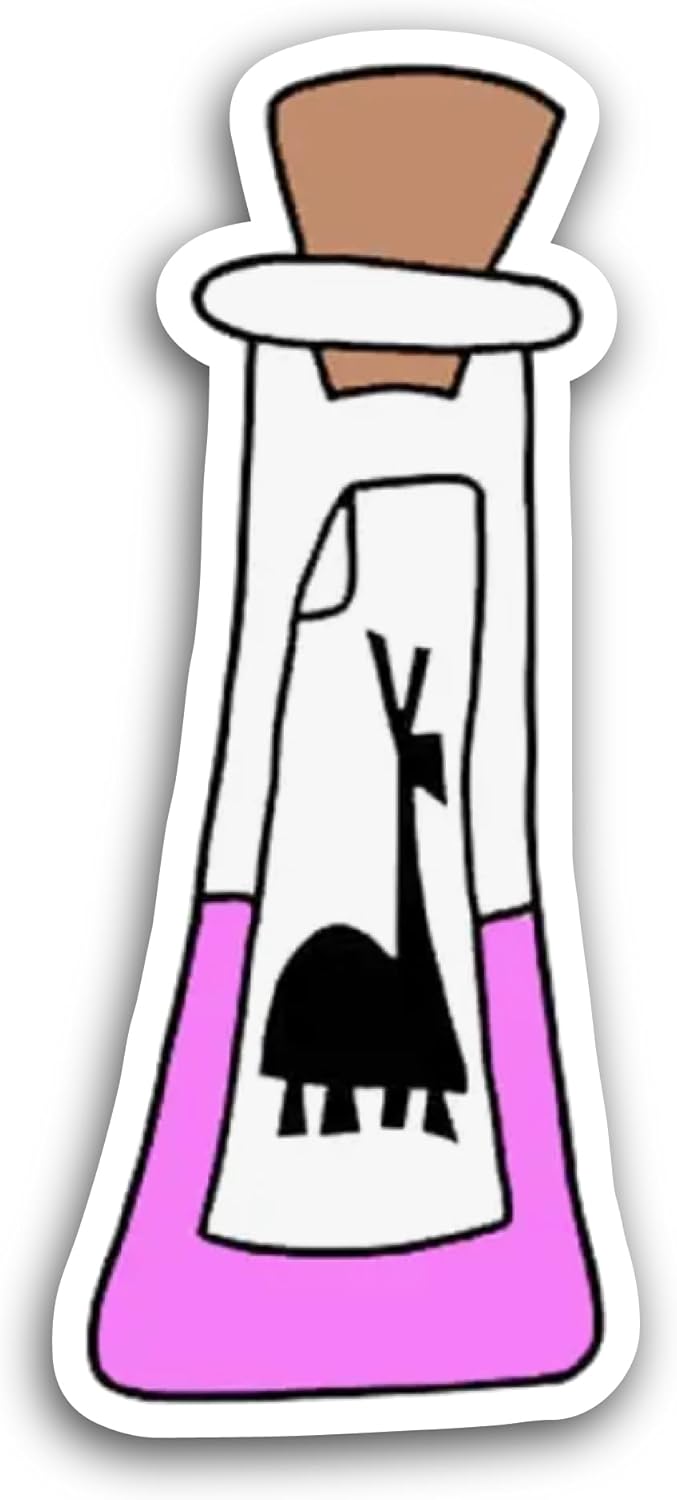 2 (Pieces) 3" and 5" Llama Poison Sticker, Waterproof Vinyl Decals for Many Purpose Like Cars, Trucks, Laptops, Phones, Windows and More