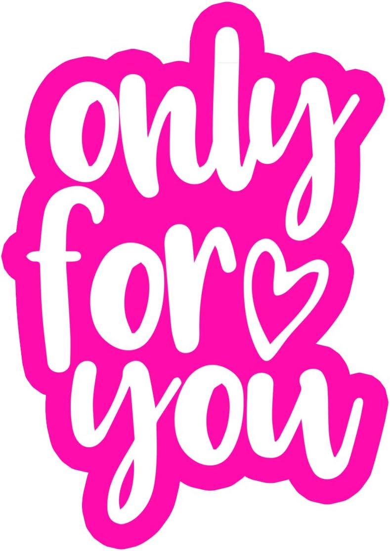 Inspirational Quote Only for You Motivational Sticker Vinyl Decal Motivation Stickers- 5" Vinyl Sticker Waterproof
