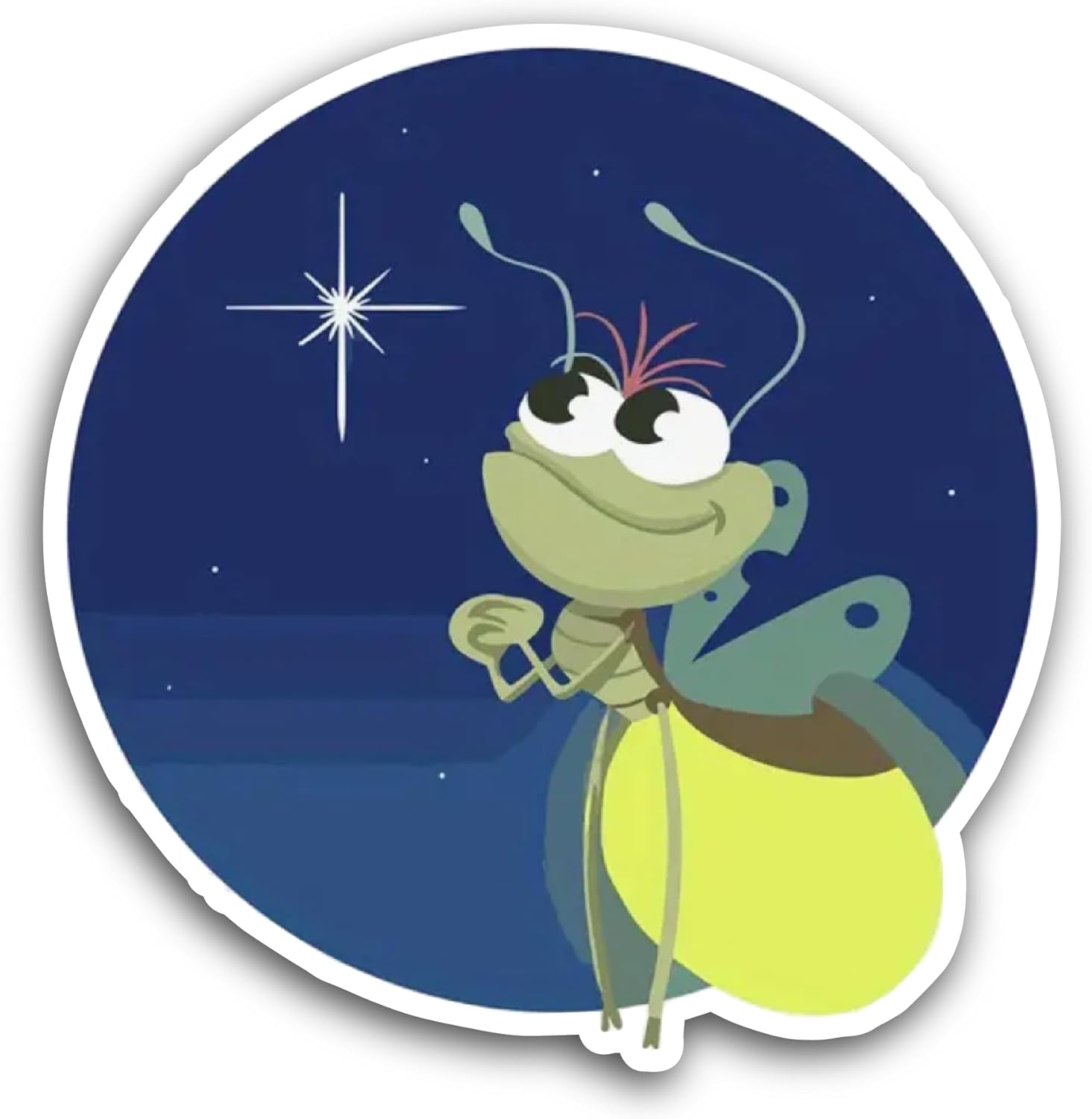 2 (Pieces) 3" and 5" Firefly Sticker, Waterproof Vinyl Decals for Many Purpose Like Cars, Trucks, Laptops, Phones, Windows and More