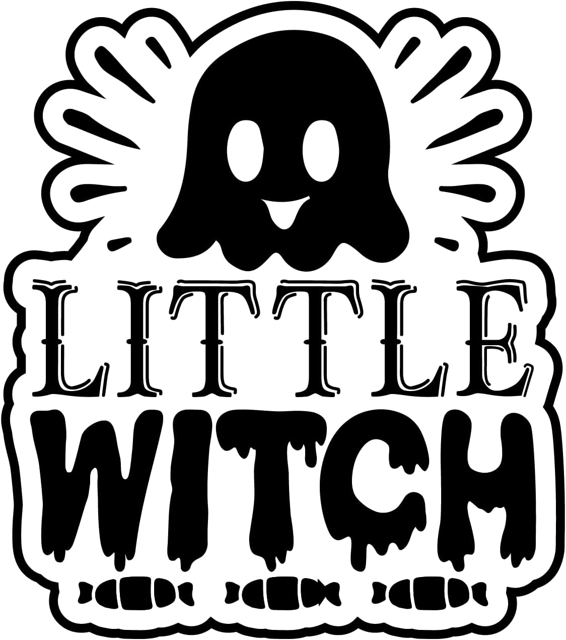 Inspirational Quote Little Witch Motivational Sticker Vinyl Decal Motivation Stickers- 5" Vinyl Sticker Waterproof
