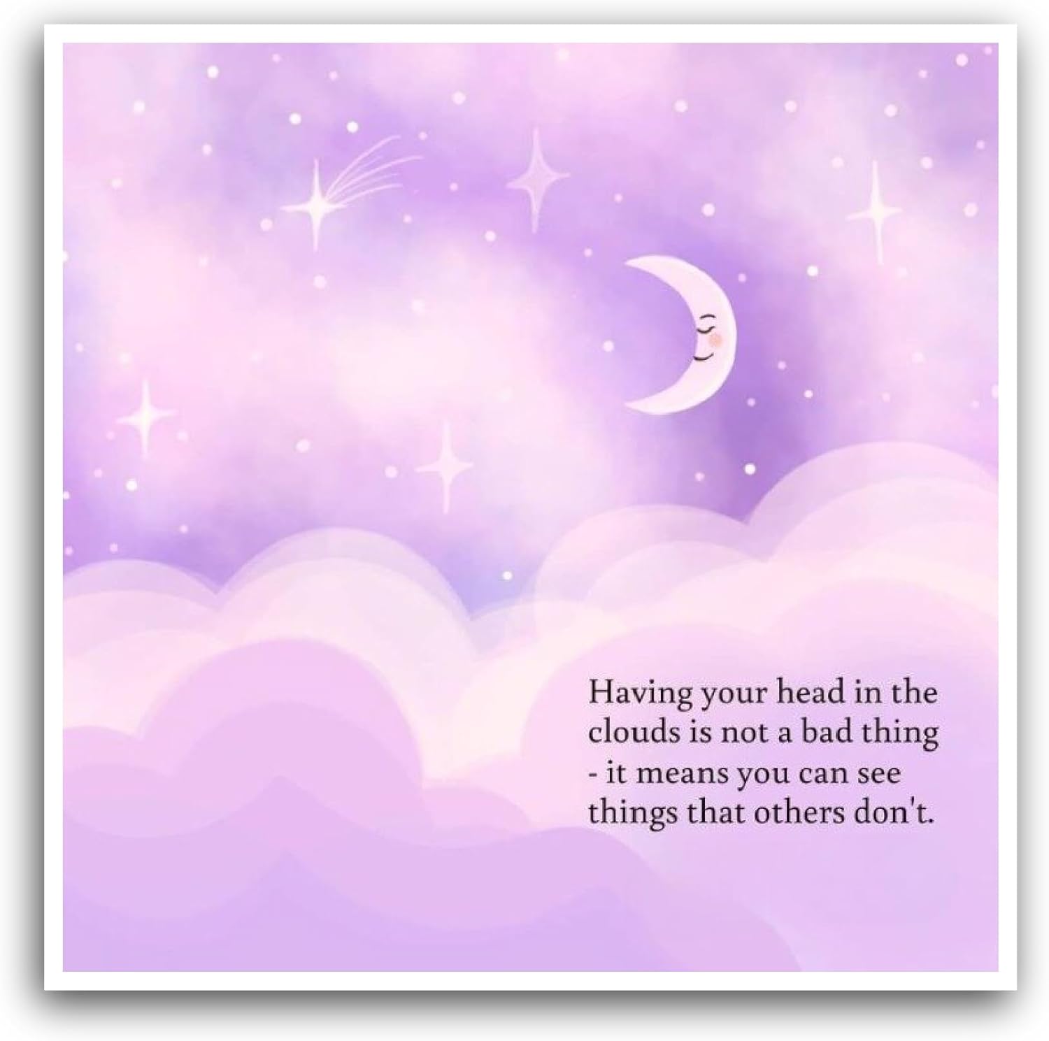 2 (Pieces) 3" and 5" Purple Night Sky Sticker, Waterproof Vinyl Decals for Many Purpose Like Cars, Trucks, Laptops, Phones, Windows and More