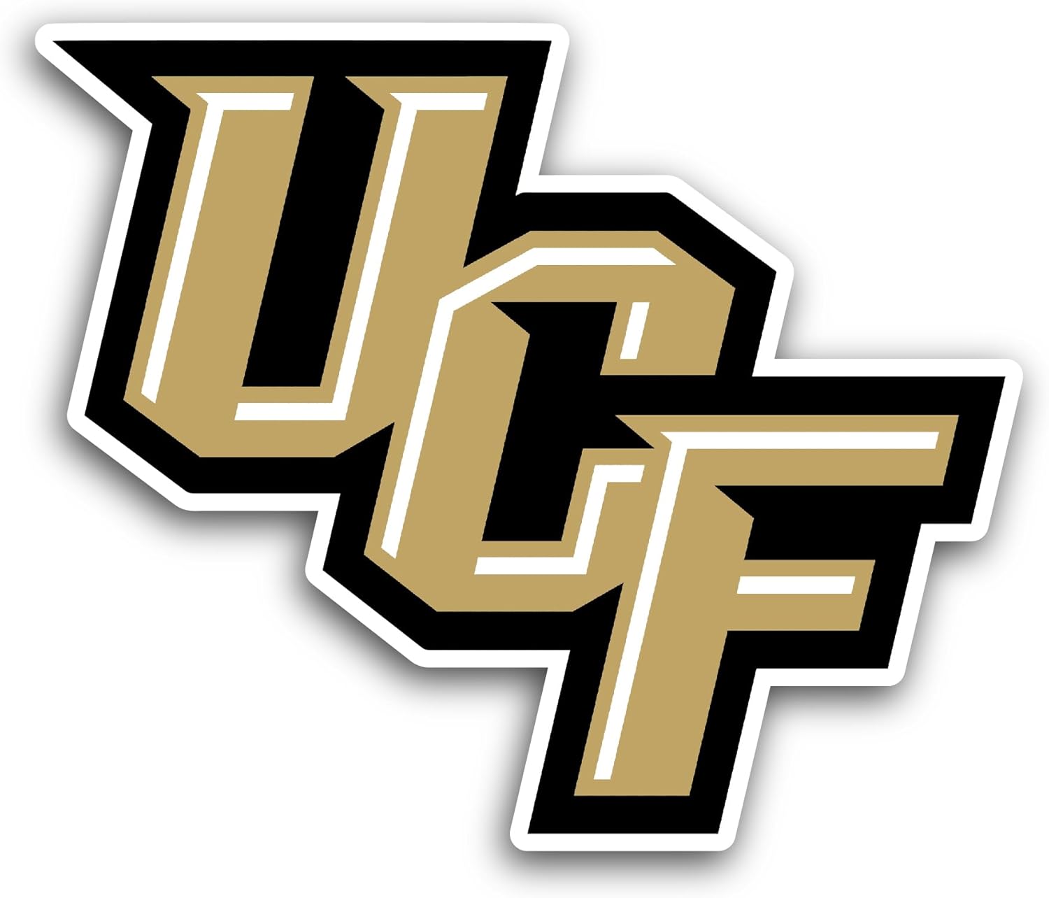 2 (Pieces) 3" and 5" Central Fl0rida Knights Sticker, Waterproof Vinyl Decals for Many Purpose Like Cars, Trucks, Laptops, Phones, Windows and More