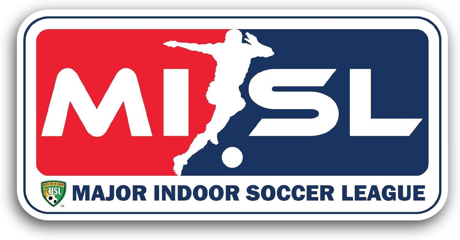 2 (Pieces) 3" and 5" Major Indoor S0ccer League Sticker, Waterproof Vinyl Decals for Many Purpose Like Cars, Trucks, Laptops, Phones, Windows and More