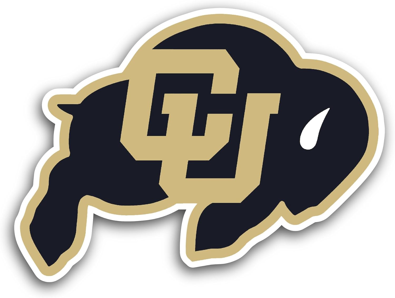 2 (Pieces) 3" and 5" University of C0lorado B0ulder Sticker, Waterproof Vinyl Decals for Many Purpose Like Cars, Trucks, Laptops, Phones, Windows and More