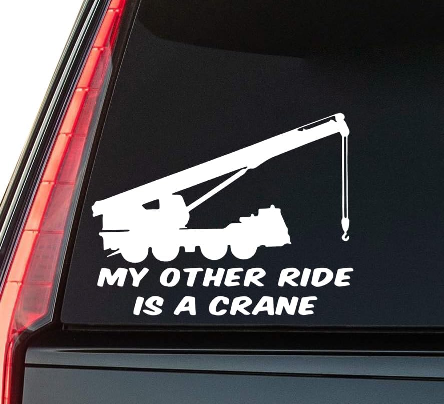 My Other Ride Window Vinyl Decal Sticker 6" (White), Waterproof Vinyl Decals for Many Purpose Like Cars, Trucks, Laptops, Phones, Windows and More