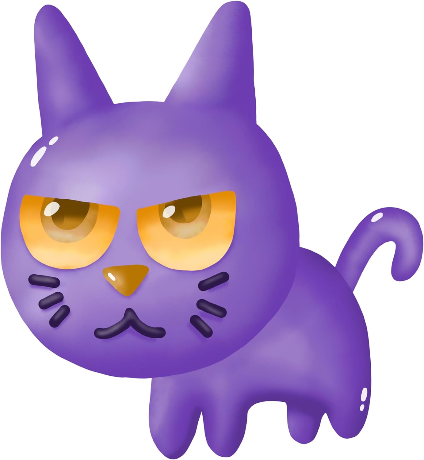 Inspirational Quote Purple Cat Halloween Sticker Motivational Sticker Vinyl Decal Motivation Stickers- 5" Vinyl Sticker Waterproof