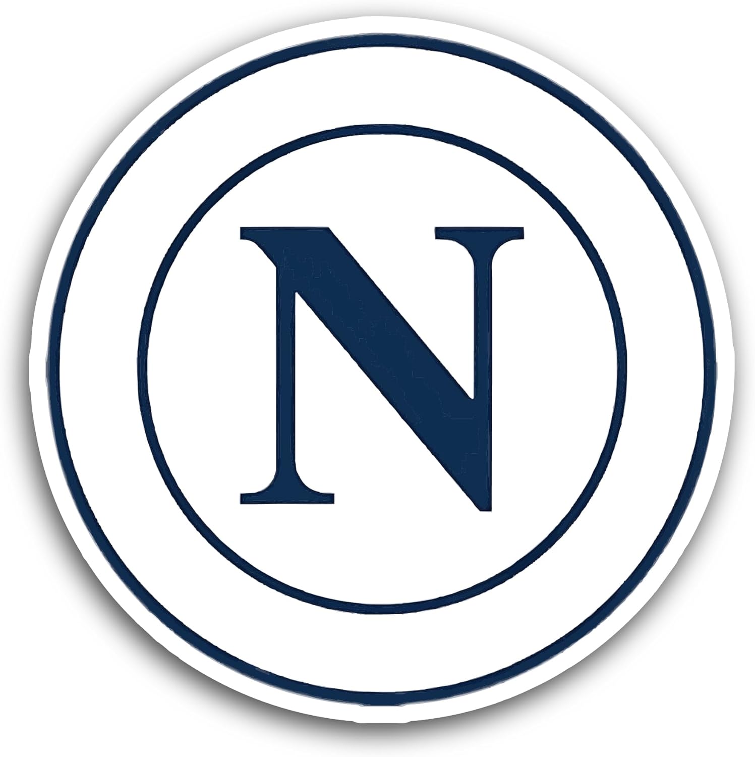 2 (Pieces) 3" and 5" Nap0li Sticker, Waterproof Vinyl Decals for Many Purpose Like Cars, Trucks, Laptops, Phones, Windows and More