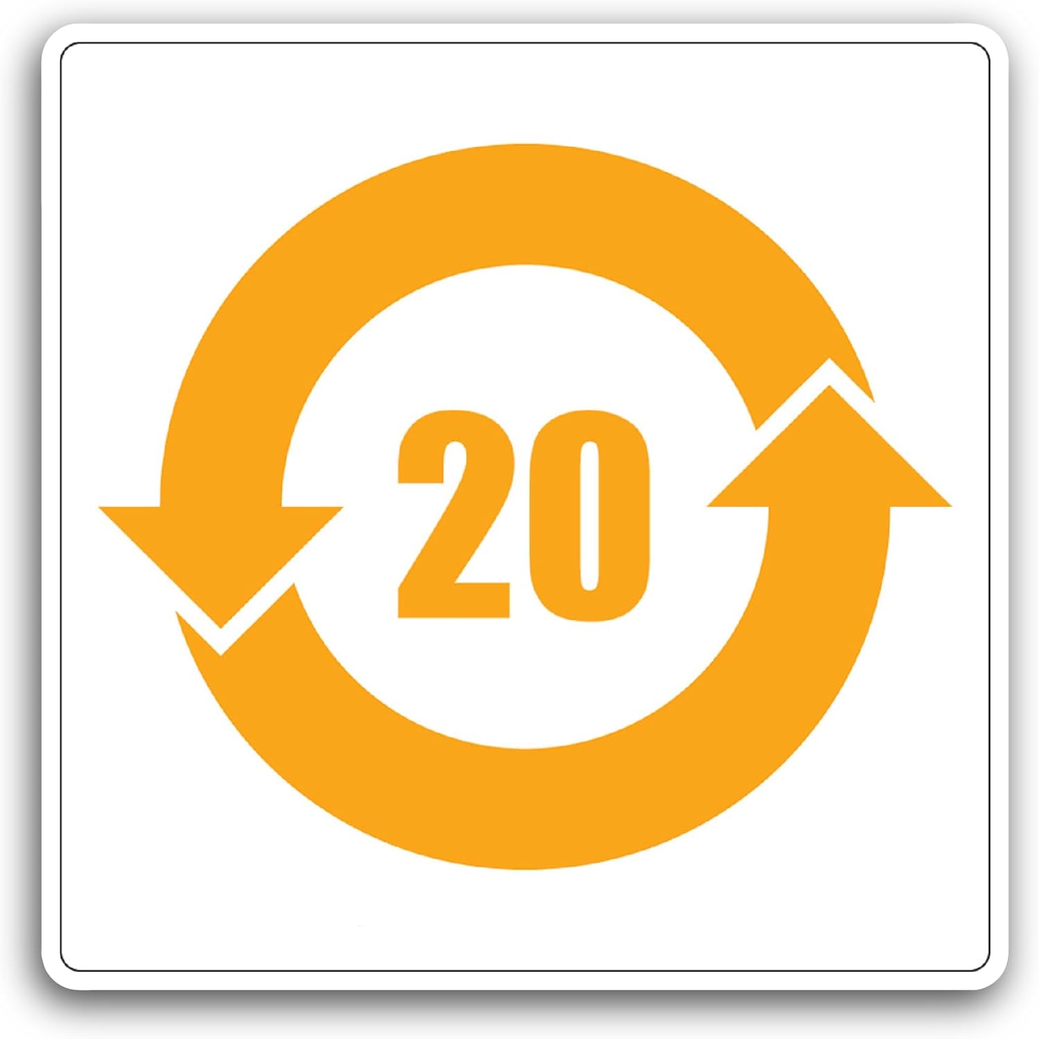 2 (Pieces) 3" and 5" Orange Circle Sticker, Waterproof Vinyl Decals for Many Purpose Like Cars, Trucks, Laptops, Phones, Windows and More