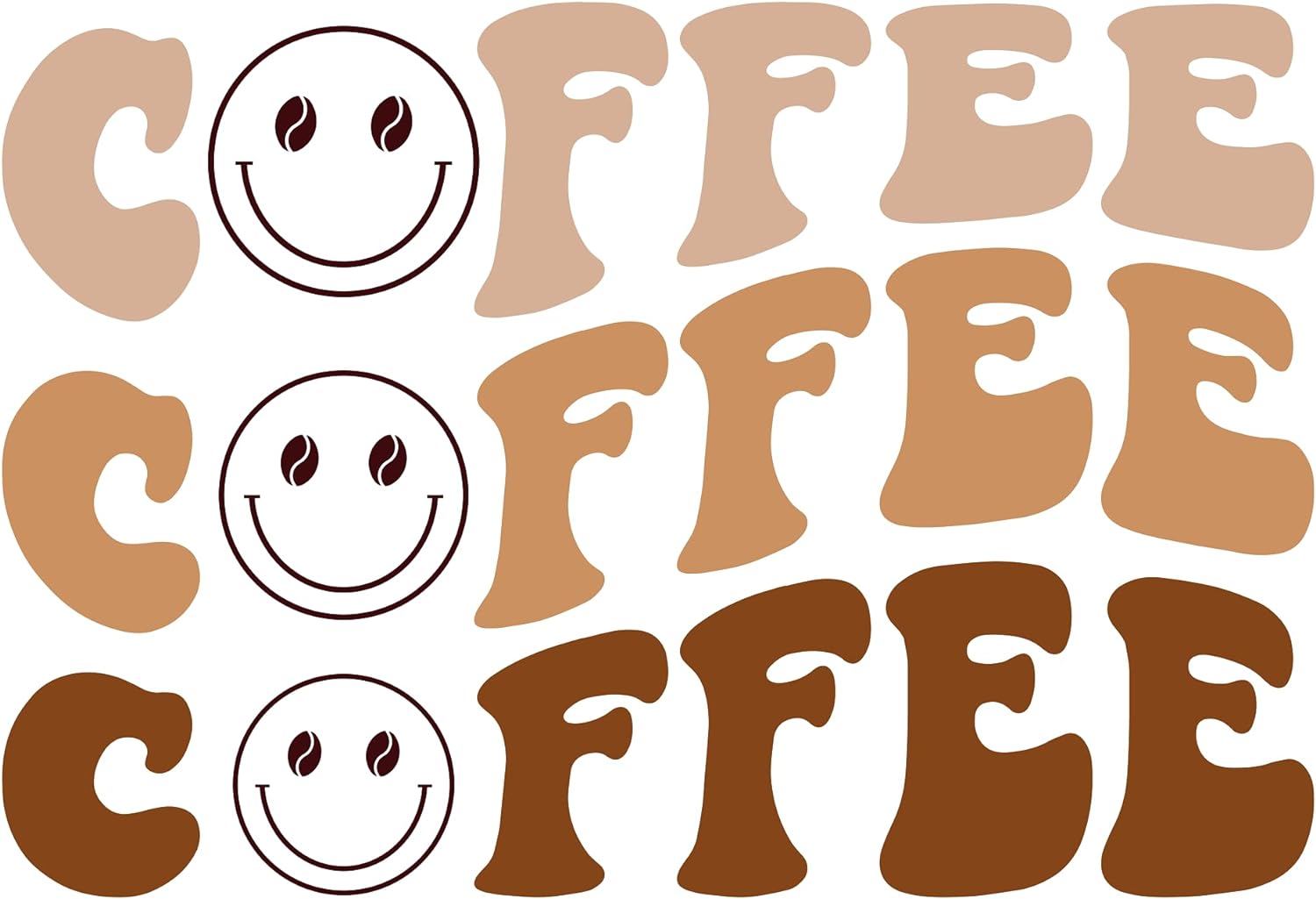 Inspirational Quote "Coffee with Happy Emoji" Motivational Sticker Vinyl Decal Motivation Stickers- 5" Vinyl Sticker Waterproof