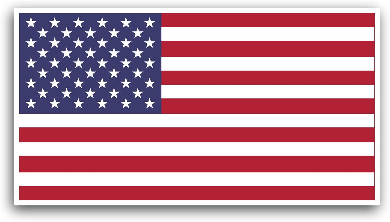 2 (Pieces) 3" and 5" United States Flag Sticker, Waterproof Vinyl Decals for Many Purpose Like Cars, Trucks, Laptops, Phones, Windows and More