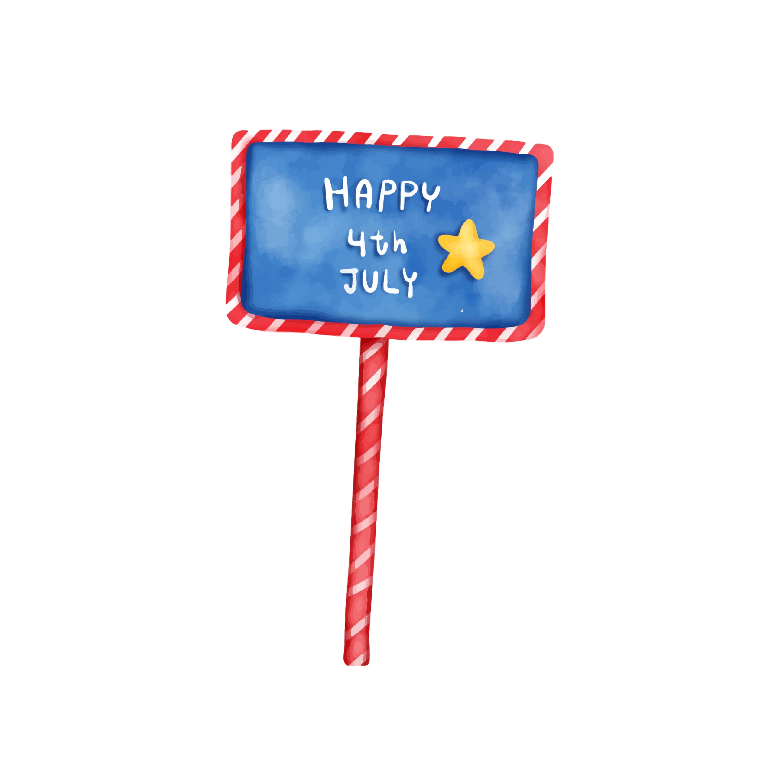 Inspirational Quote Happy 4Th of July - Sign Motivational Sticker Vinyl Decal Motivation Stickers- C