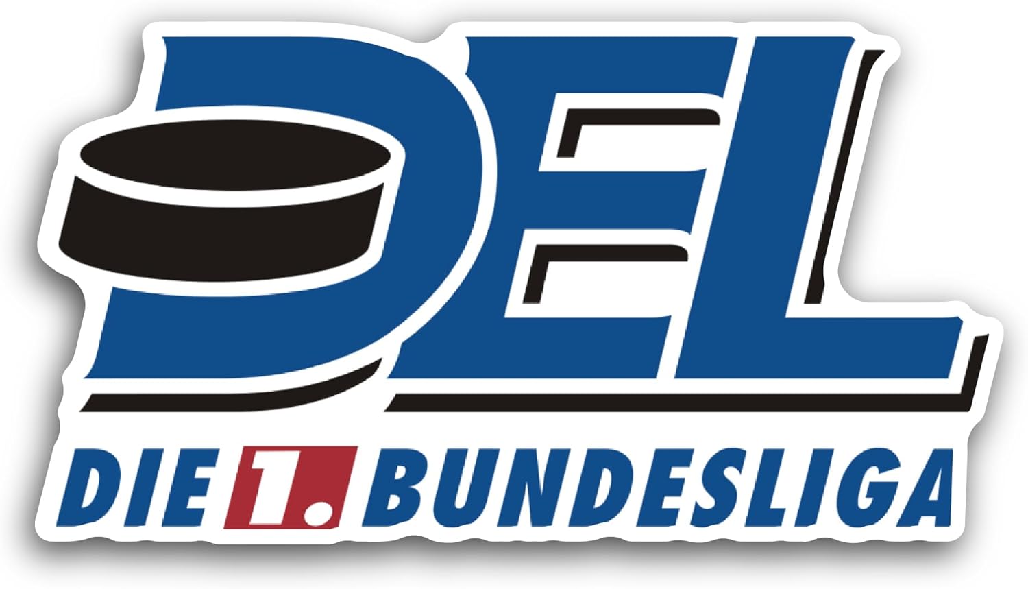 2 (Pieces) 3" and 5" Deutsche Eish0ckey Liga Sticker, Waterproof Vinyl Decals for Many Purpose Like Cars, Trucks, Laptops, Phones, Windows and More