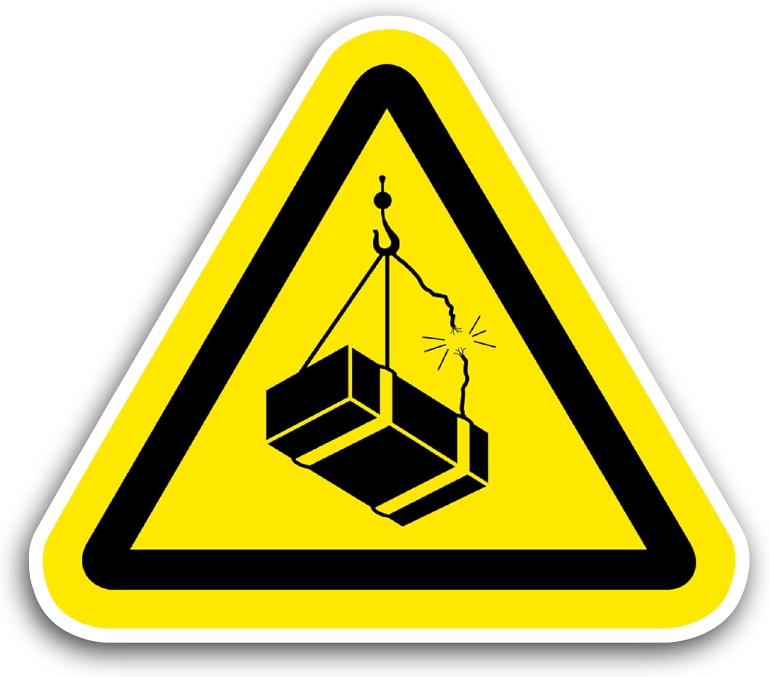 2 (Pieces) 3" and 5" Overhead Loads Sign Sticker, Waterproof Vinyl Decals for Many Purpose Like Cars, Trucks, Laptops, Phones, Windows and More