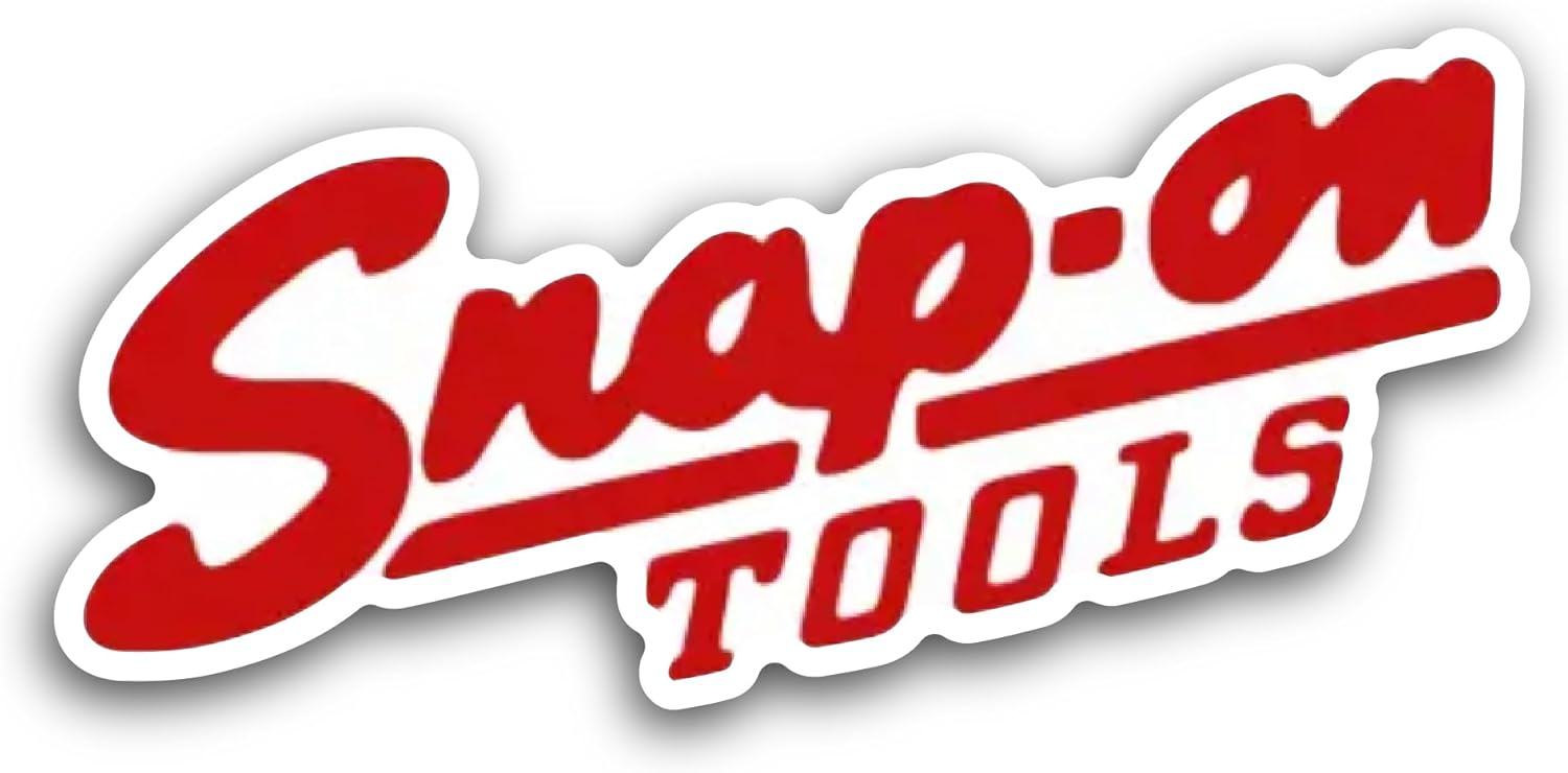2 (Pieces) 3" and 5" Snap-on Tools Sticker, Waterproof Vinyl Decals for Many Purpose Like Cars, Trucks, Laptops, Phones, Windows and More