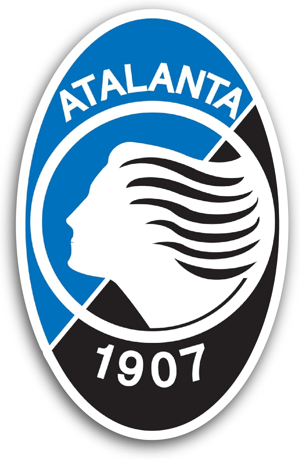 2 (Pieces) 3" and 5" Atal@nta Sticker, Waterproof Vinyl Decals for Many Purpose Like Cars, Trucks, Laptops, Phones, Windows and More