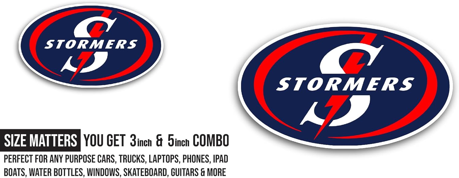 2 (Pieces) 3" and 5" Stor3ers Sticker, Waterproof Vinyl Decals for Many Purpose Like Cars, Trucks, Laptops, Phones, Windows and More