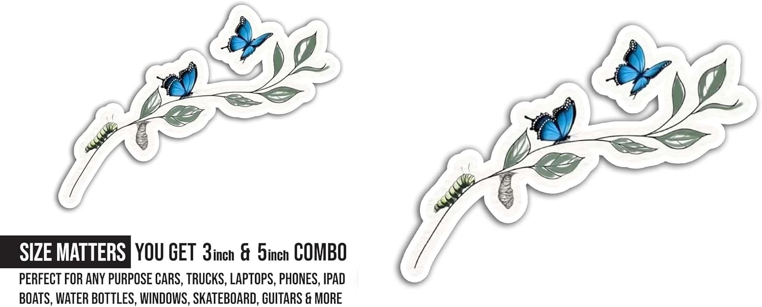2 (Pieces) 3" and 5" Nothing Stays The Same Sticker, Waterproof Vinyl Decals for Many Purpose Like Cars, Trucks, Laptops, Phones, Windows and More