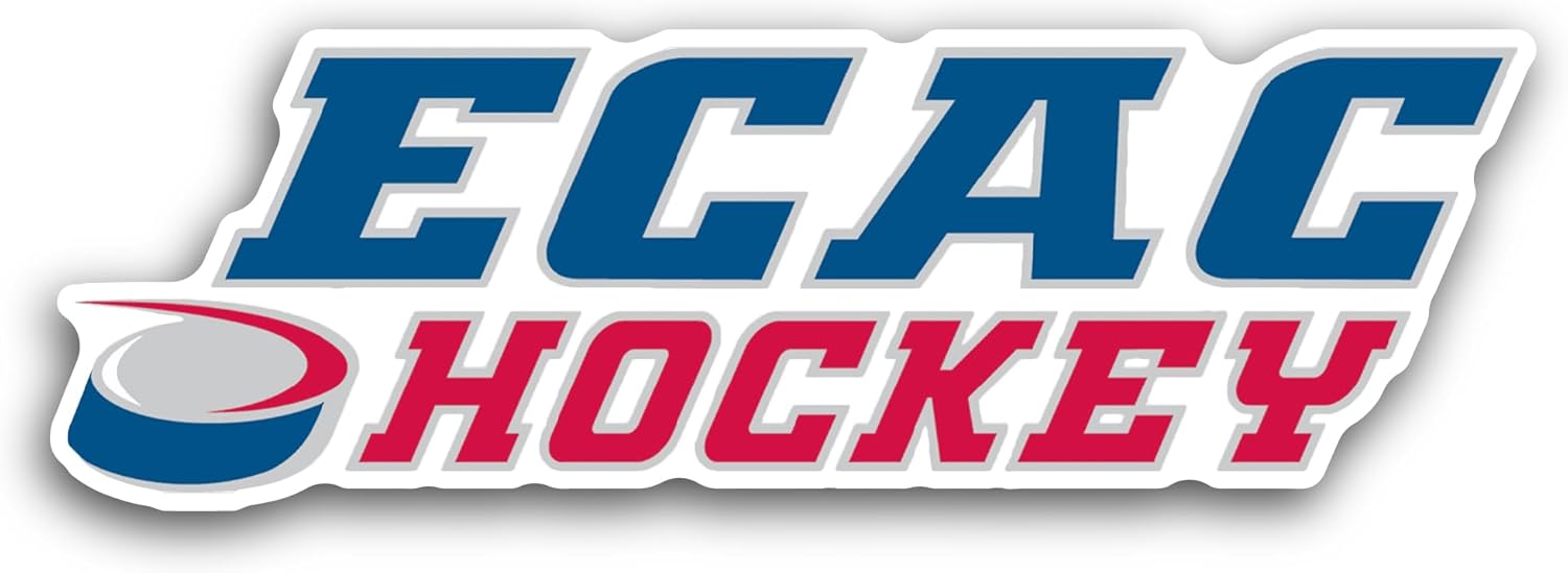 2 (Pieces) 3" and 5" ECAC H0ckey Sticker, Waterproof Vinyl Decals for Many Purpose Like Cars, Trucks, Laptops, Phones, Windows and More