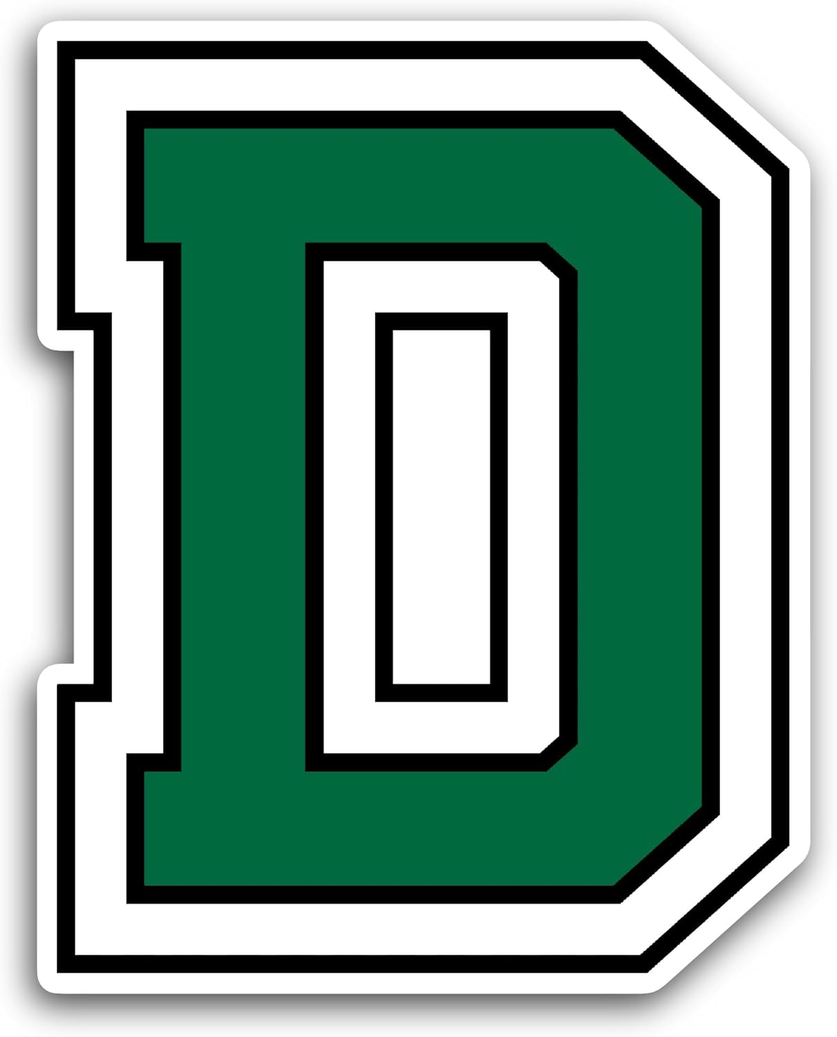 2 (Pieces) 3" and 5" Dartm0uth College Sticker, Waterproof Vinyl Decals for Many Purpose Like Cars, Trucks, Laptops, Phones, Windows and More
