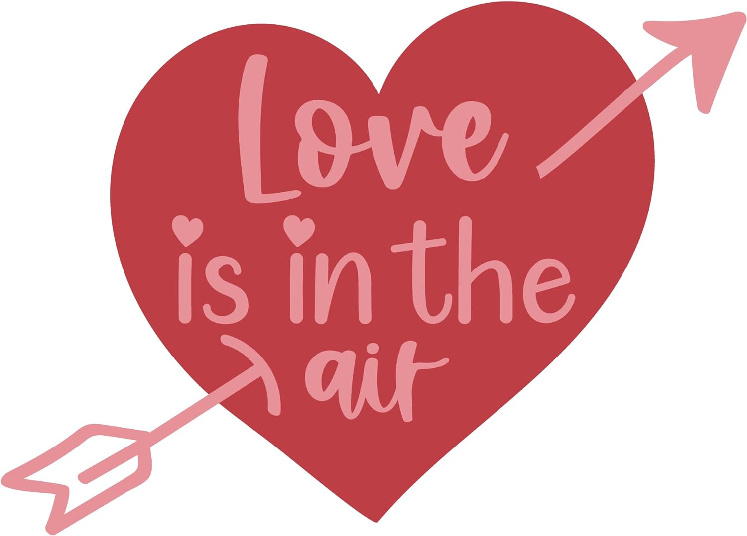Inspirational Quote Love is in The Air Motivational Sticker Vinyl Decal Motivation Stickers- 5" Vinyl Sticker Waterproof