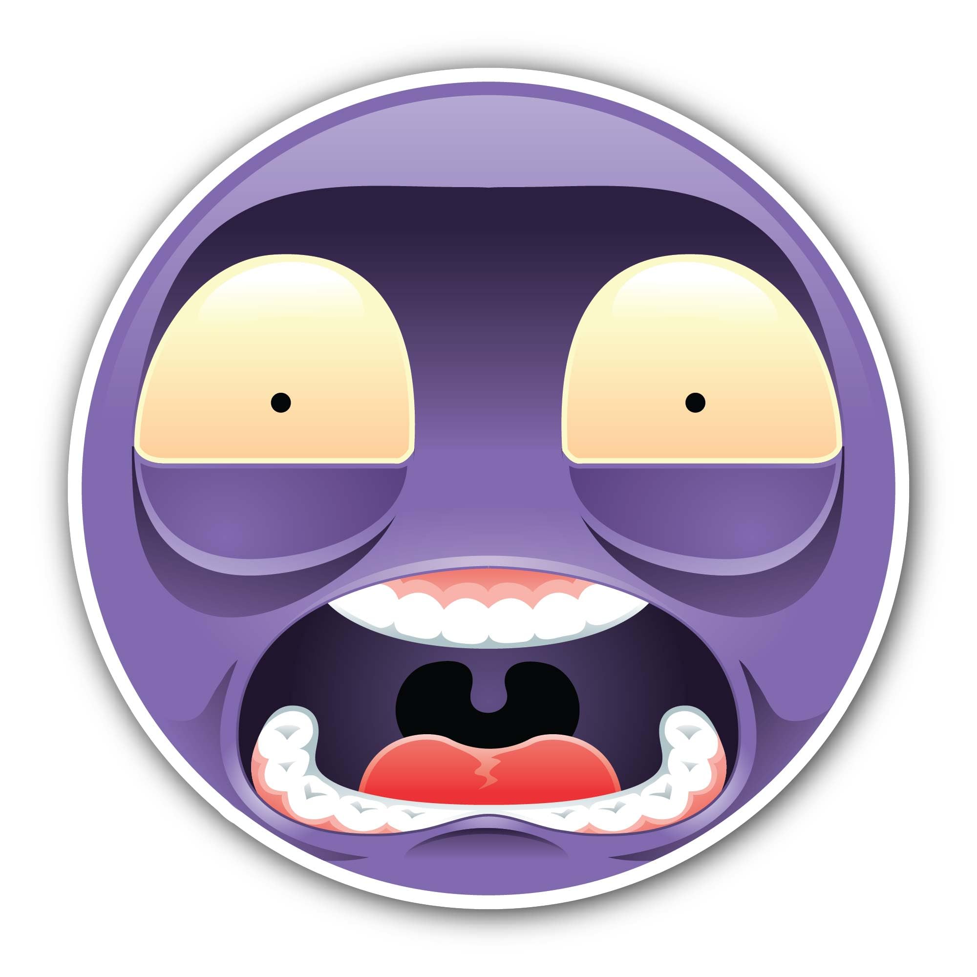 2 (Pieces) 3" and 5" Friendly Ghost Sticker, Waterproof Vinyl Decals for Many Purpose Like Cars, Tru