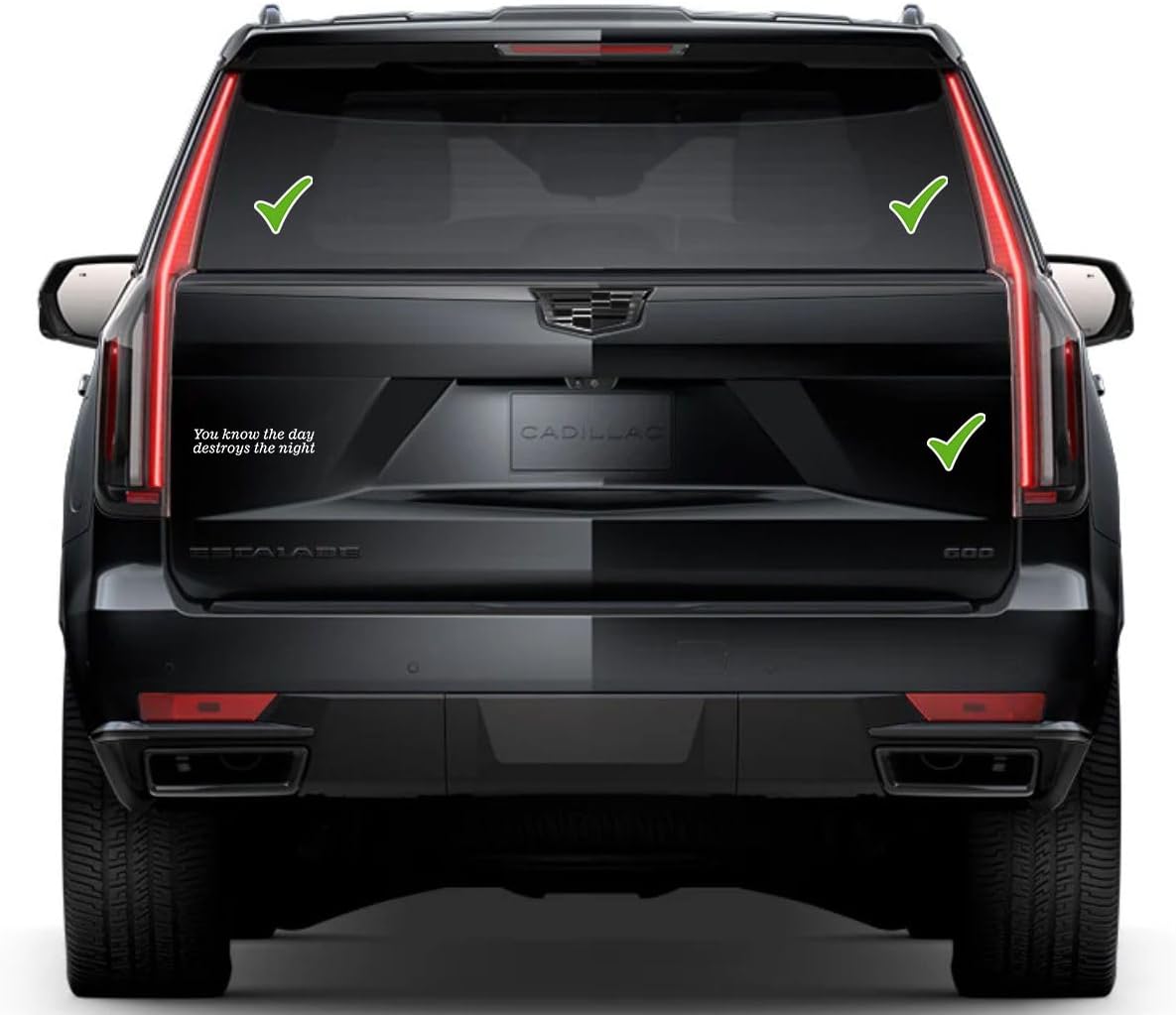 You Know The Day Destroys Window Vinyl Decal Sticker 6" (White), Waterproof Vinyl Decals for Many Purpose Like Cars, Trucks, Laptops, Phones, Windows and More