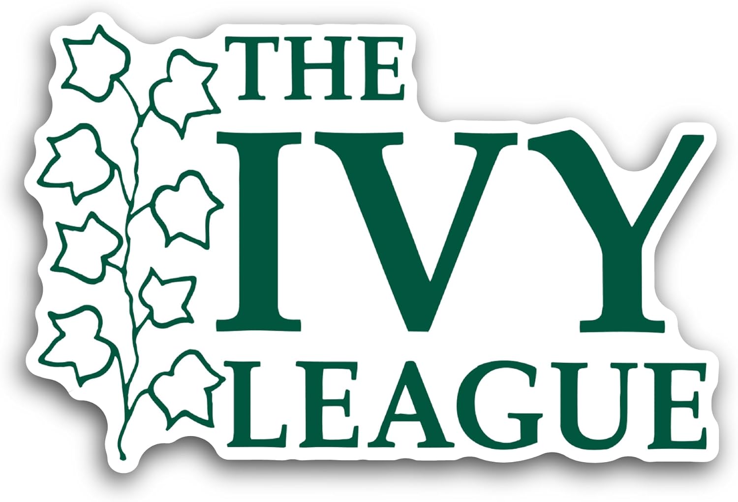 2 (Pieces) 3" and 5" The Ivy L3ague Sticker, Waterproof Vinyl Decals for Many Purpose Like Cars, Trucks, Laptops, Phones, Windows and More