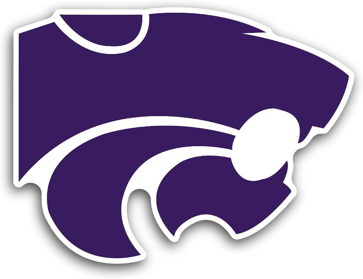 2 (Pieces) 3" and 5" K@nsas State Wildcats Sticker, Waterproof Vinyl Decals for Many Purpose Like Cars, Trucks, Laptops, Phones, Windows and More