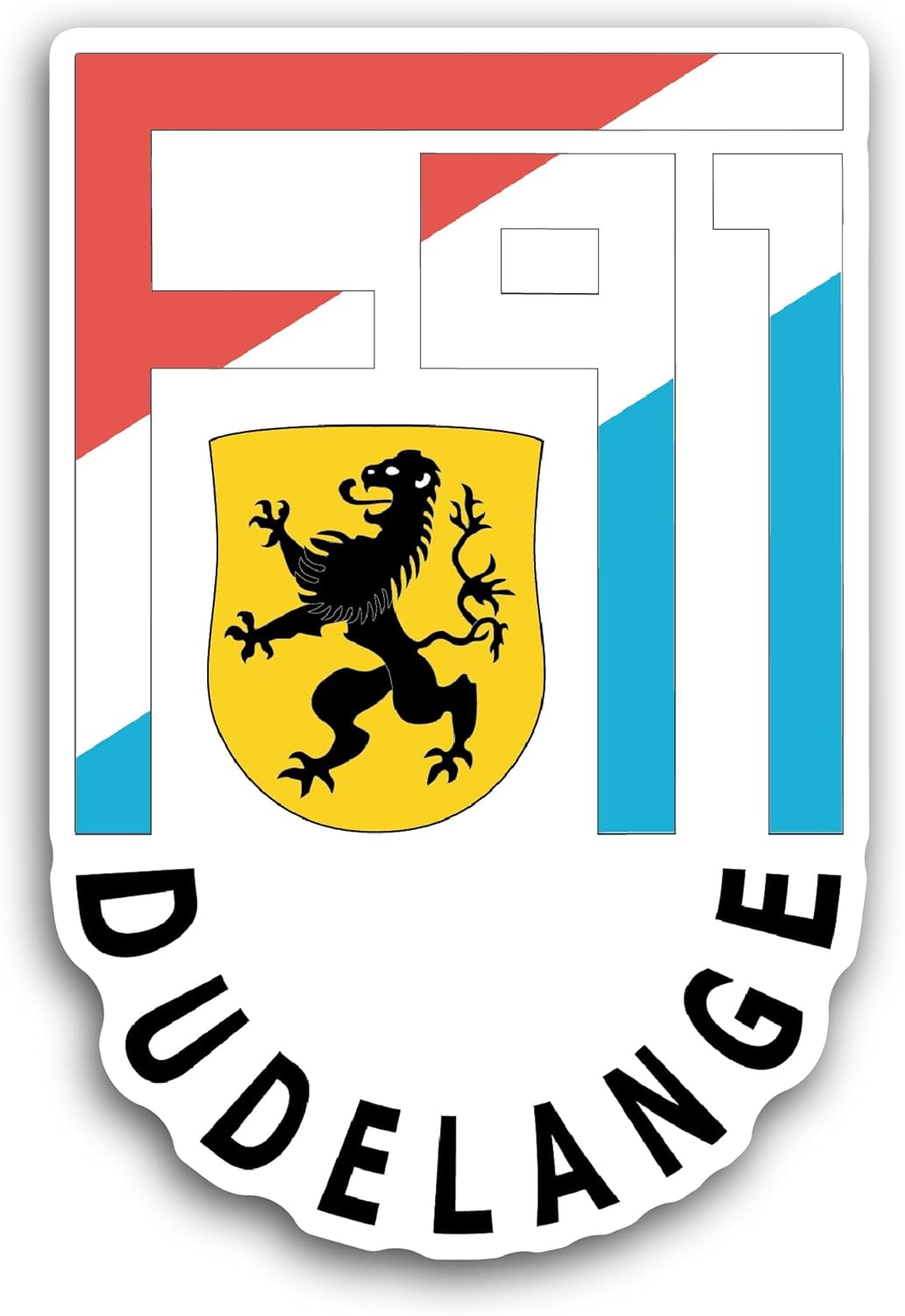 2 (Pieces) 3" and 5" Dudel@nge Sticker, Waterproof Vinyl Decals for Many Purpose Like Cars, Trucks, Laptops, Phones, Windows and More