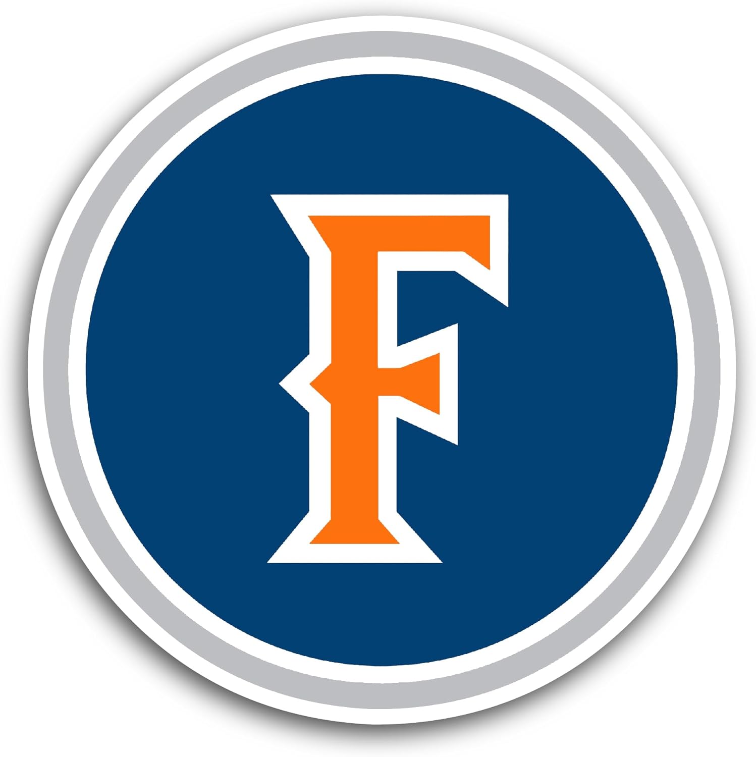 2 (Pieces) 3" and 5" Fullert0n Logo Decal Sticker, Waterproof Vinyl Decals for Many Purpose Like Cars, Trucks, Laptops, Phones, Windows and More