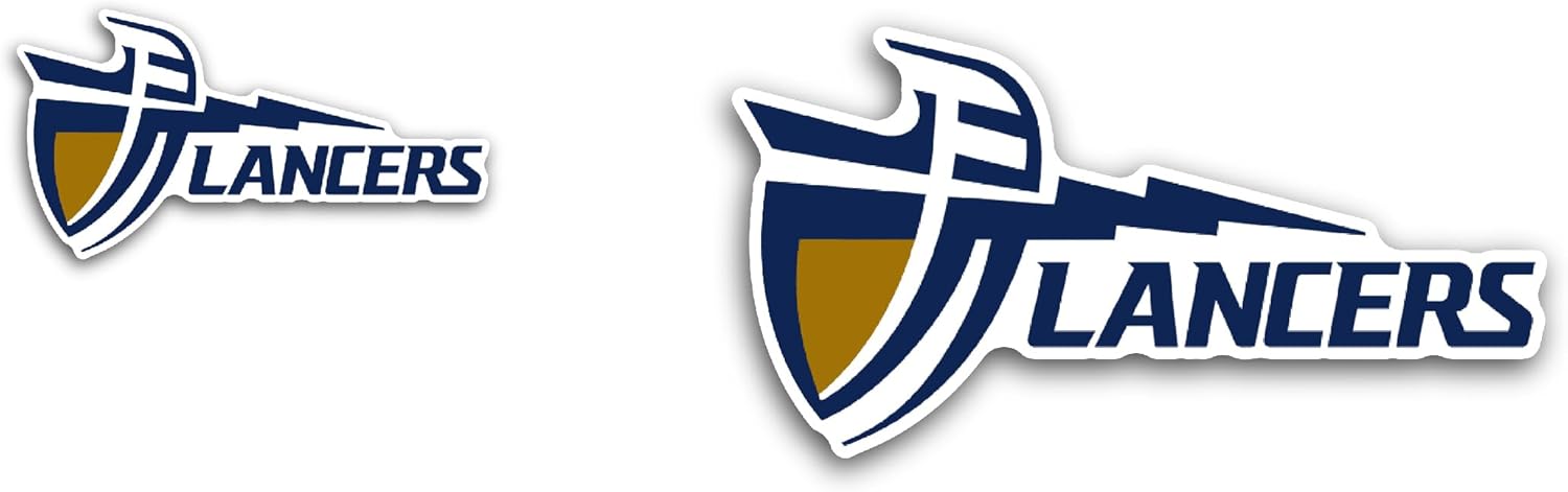 2 (Pieces) 3" and 5" Calif0rnia Baptist L@ncers Sticker, Waterproof Vinyl Decals for Many Purpose Like Cars, Trucks, Laptops, Phones, Windows and More