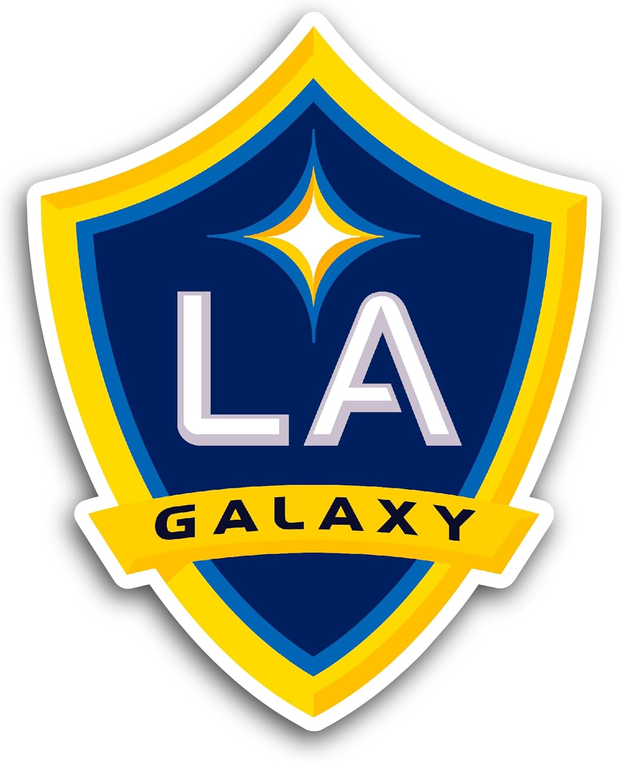2 (Pieces) 3" and 5" LA G@laxy Sticker, Waterproof Vinyl Decals for Many Purpose Like Cars, Trucks, Laptops, Phones, Windows and More