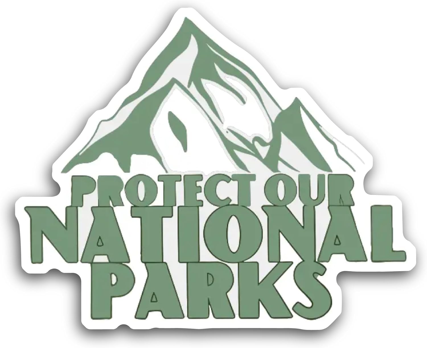 2 (Pieces) 3" and 5" Protect Our National Parks Sticker, Waterproof Vinyl Decals for Many Purpose Like Cars, Trucks, Laptops, Phones, Windows and More